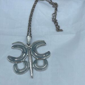 Vintage boho large big bold  necklace.